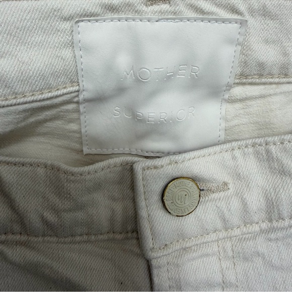 Mother Superior The Insider Crop Step Fray Jeans in Act Natural - Picture 9 of 10